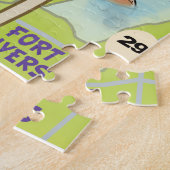 タンパオーランドフロリダのおもしろいの地図 ジグソーパズル (側面)