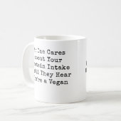 タンパク気に質の摂取は…… コーヒーマグカップ (正面左)