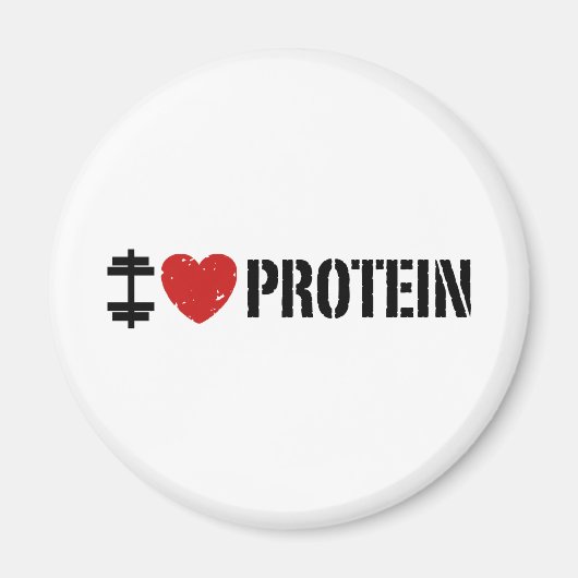 タンパク質が大好き マグネット (正面)