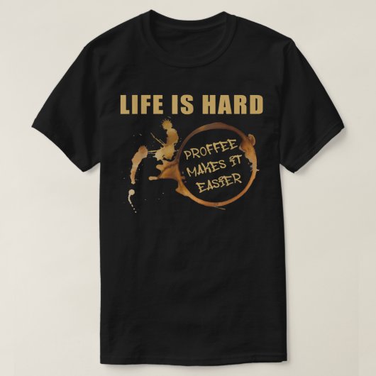 タンパク質とコーヒー238 Tシャツ (デザイン正面)