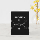 タンパク質分子 – ジムと化学ボディビル カード (黄色い花)