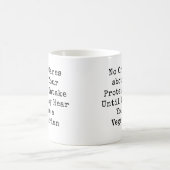 タンパク質気にの摂取に関する誰も – ベジタリアン コーヒーマグカップ (中央)