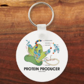 タンパク質産生物質(生物学タンパク質合成) キーホルダー (正面)