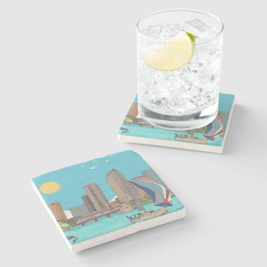 タンパスカイラインフロリダUSA ストーンコースター (横)