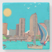 タンパスカイラインフロリダUSA ストーンコースター (正面)