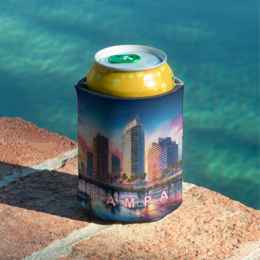 タンパスカラフルキライン抽象芸術アート 缶クーラー (インサイチュ プール)