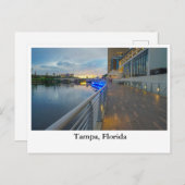 タンパフロリダのリバーウォークのダイナミックな景色 シーズンポストカード (正面/裏面)