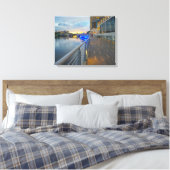 タンパフロリダのリバーウォーク キャンバスプリント (インサイチュ (寝室))