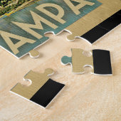 タンパフロリダのヴィンテージ旅行 ジグソーパズル (側面)