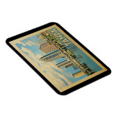 タンパフロリダのヴィンテージ旅行 マグネット (右側)