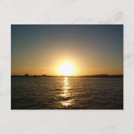 タンパフロリダの夕焼け ポストカード (正面)