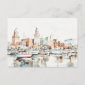 タンパフロリダスカイラインウォーターカラーウェディングレセプション エンクロージャーカード (裏面)