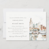 タンパフロリダスカイラインウォーターカラーリハーサルディナー 招待状 (正面)