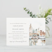 タンパフロリダスカイラインウォーターカラーリハーサルディナー 招待状 (スタンド正面)