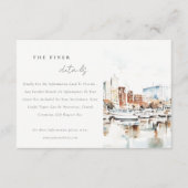 タンパフロリダスカイライン水の色結婚の詳細 エンクロージャーカード (正面)