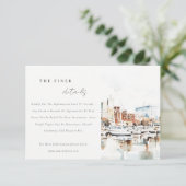 タンパフロリダスカイライン水の色結婚の詳細 エンクロージャーカード (スタンド正面)