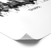 タンパフロリダスカイラインBW ポスター (角)