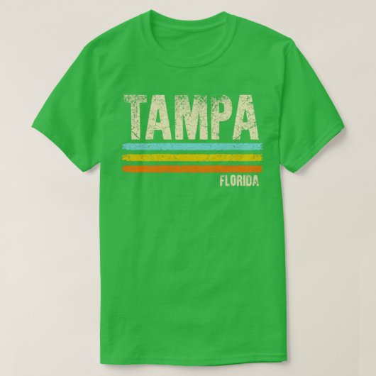 タンパフロリダレトロ Tシャツ (デザイン正面)