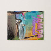 タンパフロリダ美しい旅行ポスター。 ジグソーパズル (横)