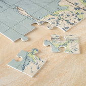 タンパフロリダ(1944年)のヴィンテージの地図 ジグソーパズル (側面)