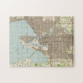 タンパフロリダ(1944年)のヴィンテージの地図 ジグソーパズル (横)