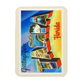 タンパフロリダFLオールドヴィンテージ旅行土産 マグネット (縦)