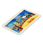 タンパフロリダFLオールドヴィンテージ旅行土産 マグネット (左側)