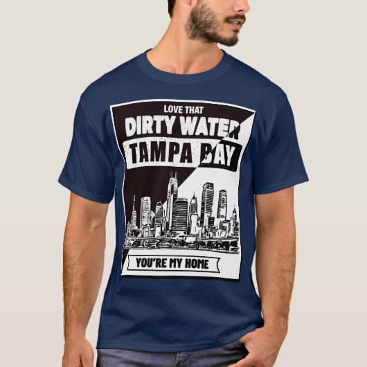 タンパベイあなたはマイホーム_B&WT – シャツ (正面)