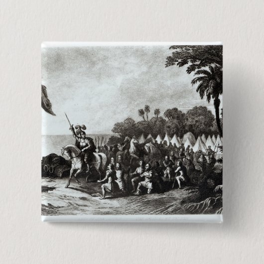 タンパベイの着陸 缶バッジ (正面)