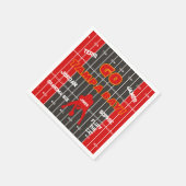 タンパベイサッカーファンペーパーナプキン スタンダードカクテルナプキン (角)