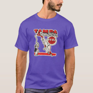タンパベイスモーカーズ ビンテージ 野球シャツ＆ステッカー Tシャツ