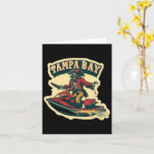 タンパベイパイレーピレーズフロリダジェットスキボーティングガおもしろいップ カード (黄色い花)