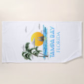 タンパベイフロリダの航行 ビーチタオル (正面)