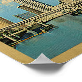 タンパヴィンテージ旅行ポスター ポスター (角)