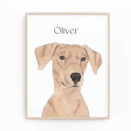 タンパーソナライズされたドイツピンシャーアート フォトプリント