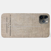 タンパーソナライズされたフェイクリネン Case-Mate iPhoneケース (裏面(横))