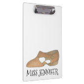 タンパーソナライズされたリリリカル靴ダンス先生ギフト クリップボード (右)