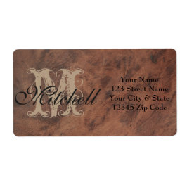 タンパーソナライズされたレザー出荷住所 シール