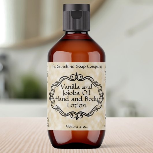 タンパーチメント紙ヴィンテージフレーム化粧料ラベル ラベル