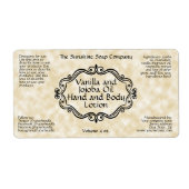 タンパーチメント紙ヴィンテージフレーム化粧料ラベル ラベル (正面)