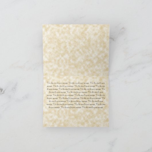 タンパーチメント紙結婚スタイルサンキューカード サンキューカード (内部)