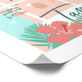 タンパ地図プリント16"x20" ポスター (角)