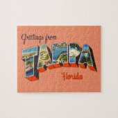 タンパ、フロリダからの挨拶 ジグソーパズル (横)