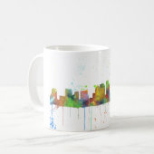 タンパ、フロリダのスカイライン コーヒーマグカップ (正面左)