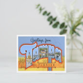 タンパ，フロリダヴィンテージ大文字葉書 ポストカード (スタンド正面)