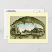 タンパ,フロリダ州フランクリン・セントヴィンテージ ポストカード (正面/裏面)