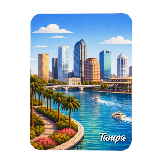 タンパ フロリダ 旅行 マグネット (縦)