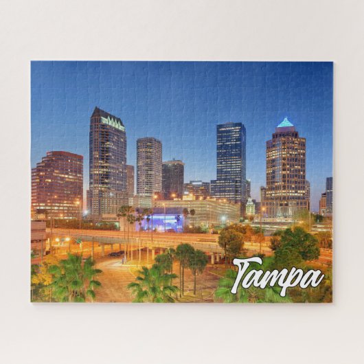 タンパ，フロリダ，統一された州 ジグソーパズル (横)