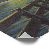 タンパ，フロリダ – Moonlit View of Gandy Bridge ポスター (角)