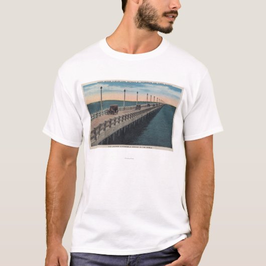タンパ、Gandy BridgeTampa、FLのFloridaView Tシャツ (正面)